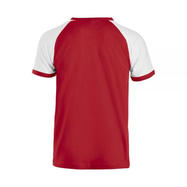Röd/Vit T-shirt Raglan Baksida