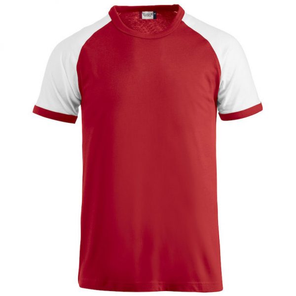 Röd/Vit T-shirt Raglan
