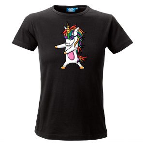 Svart T-shirt Unicorn Floss