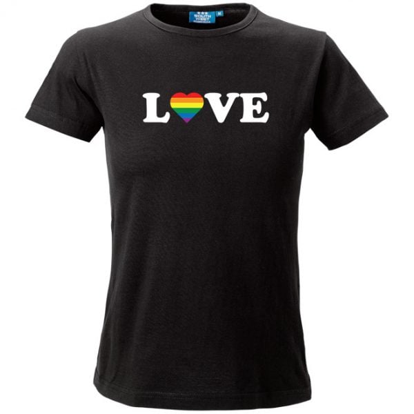 Svart Pride T-shirt Love