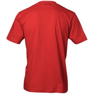 Röd T-Shirt God Jul Tomte Baksida