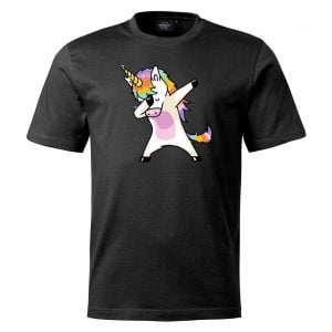 Svart T-shirt Unicorn Dab