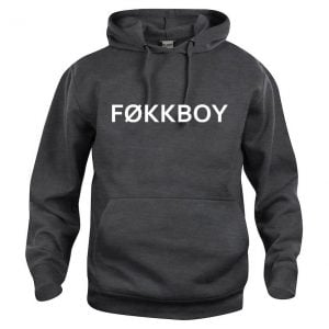 Mörkgrå Basic Hoodtröja Føkkboy SKAM