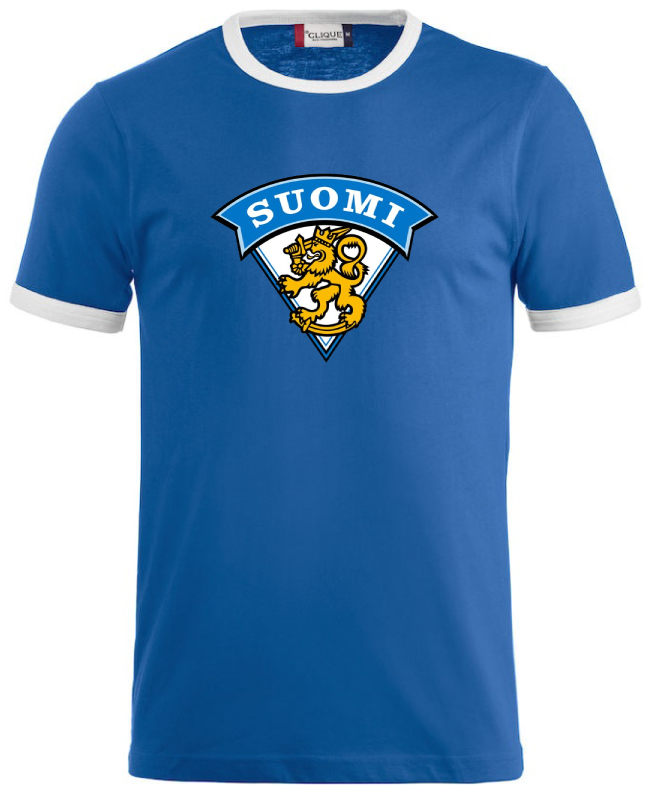 Blå/Vit T-shirt Finland