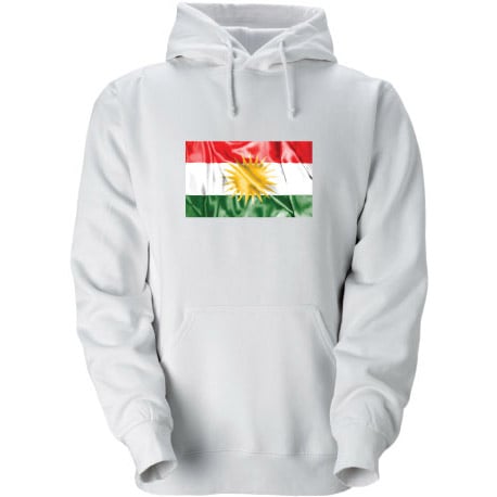 Vit Kurdistan Hoodtröja