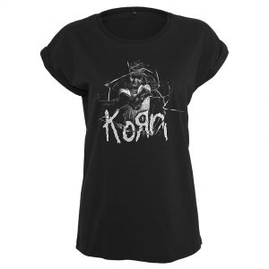 Svart T-shirt Korn Cracked Glass
