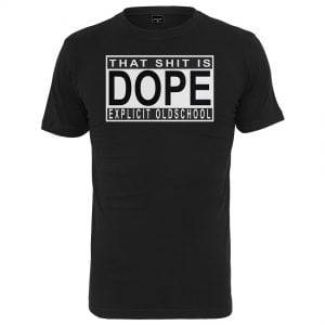 Svart T-shirt Dope Shit Explicit Oldschool
