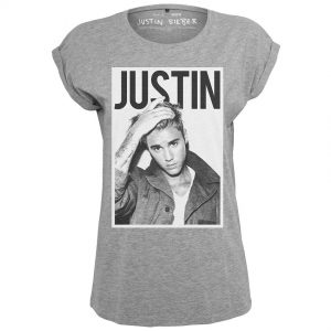 Grå T-shirt Justin Bieber