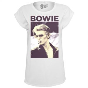 Vit T-shirt David Bowie