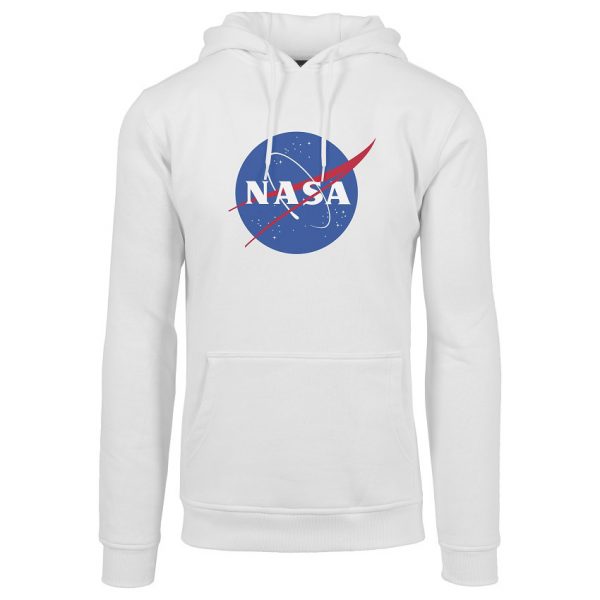 Vit Hoodtröja NASA Logo