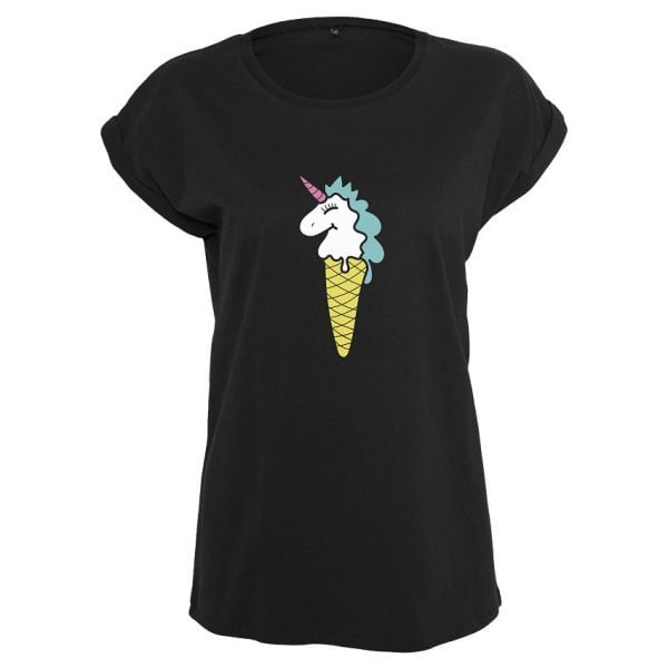 Svart T-shirt Unicorn Waffle