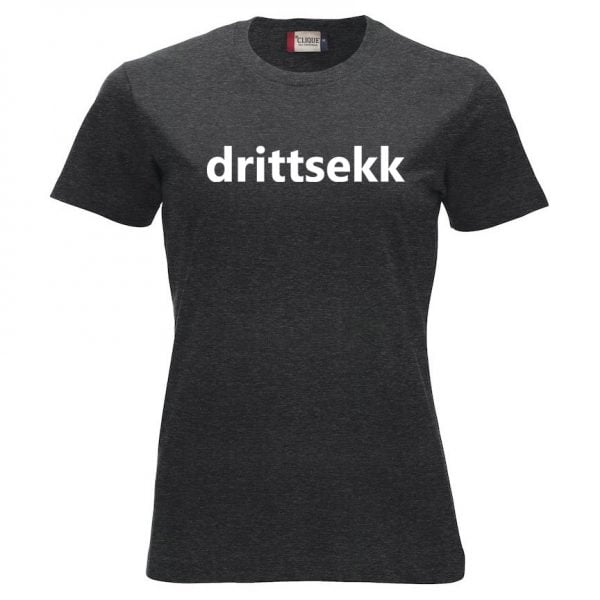 Mörkgrå T-shirt Drittsekk SKAM