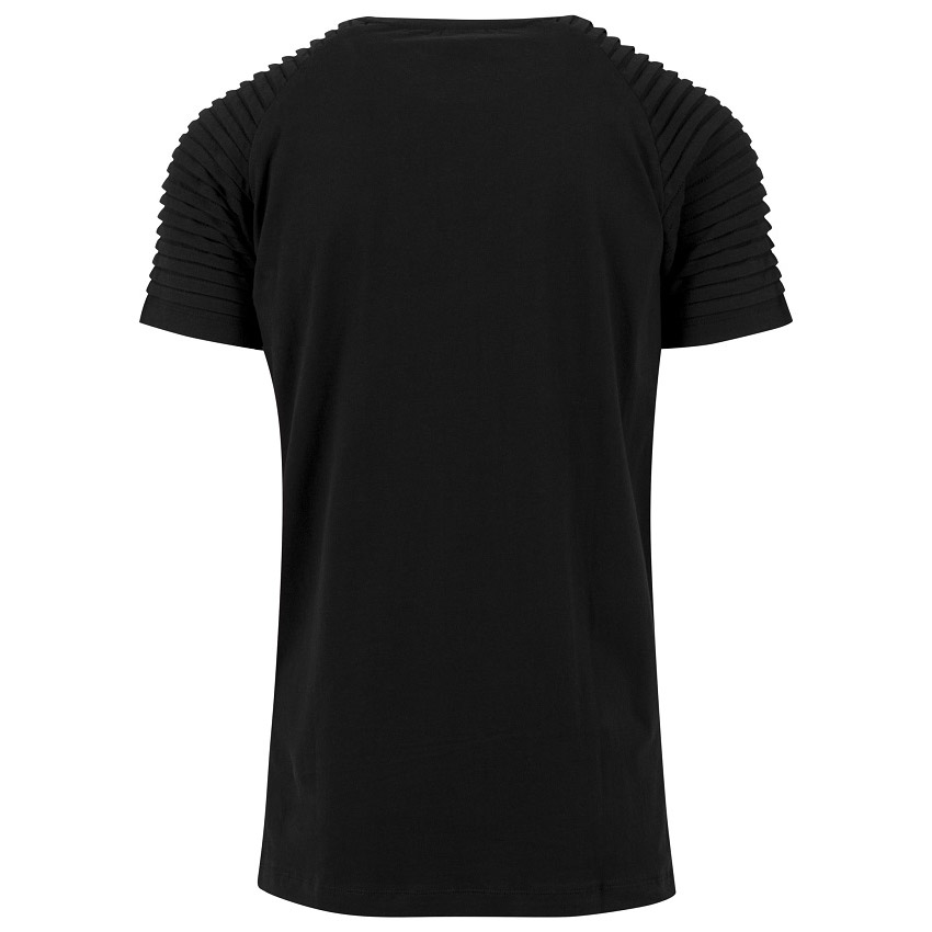 Svart Lång T-shirt Pleat Raglan UC