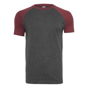 Mörkgrå/Mörkröd T-Shirt Raglan UC